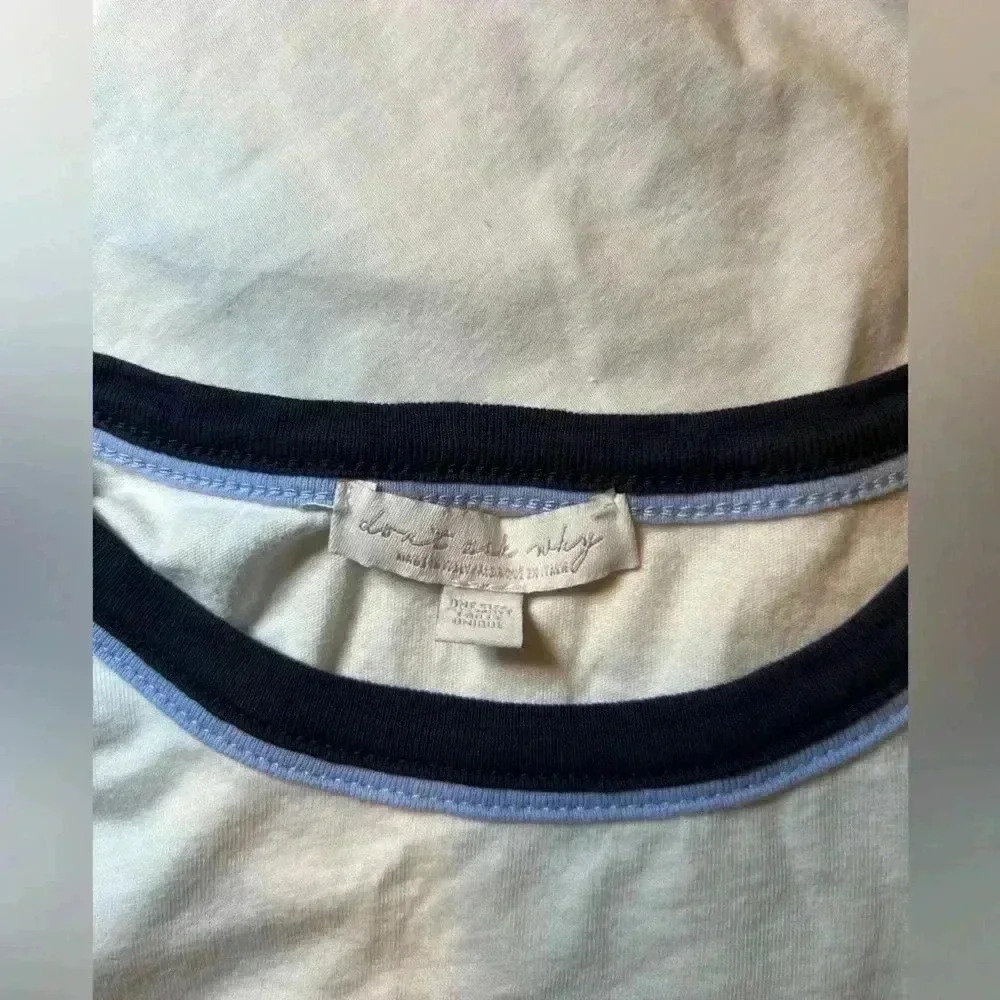 White Tee- with rainbow Don’t Ask Why Brand. - Picture 2 of 3